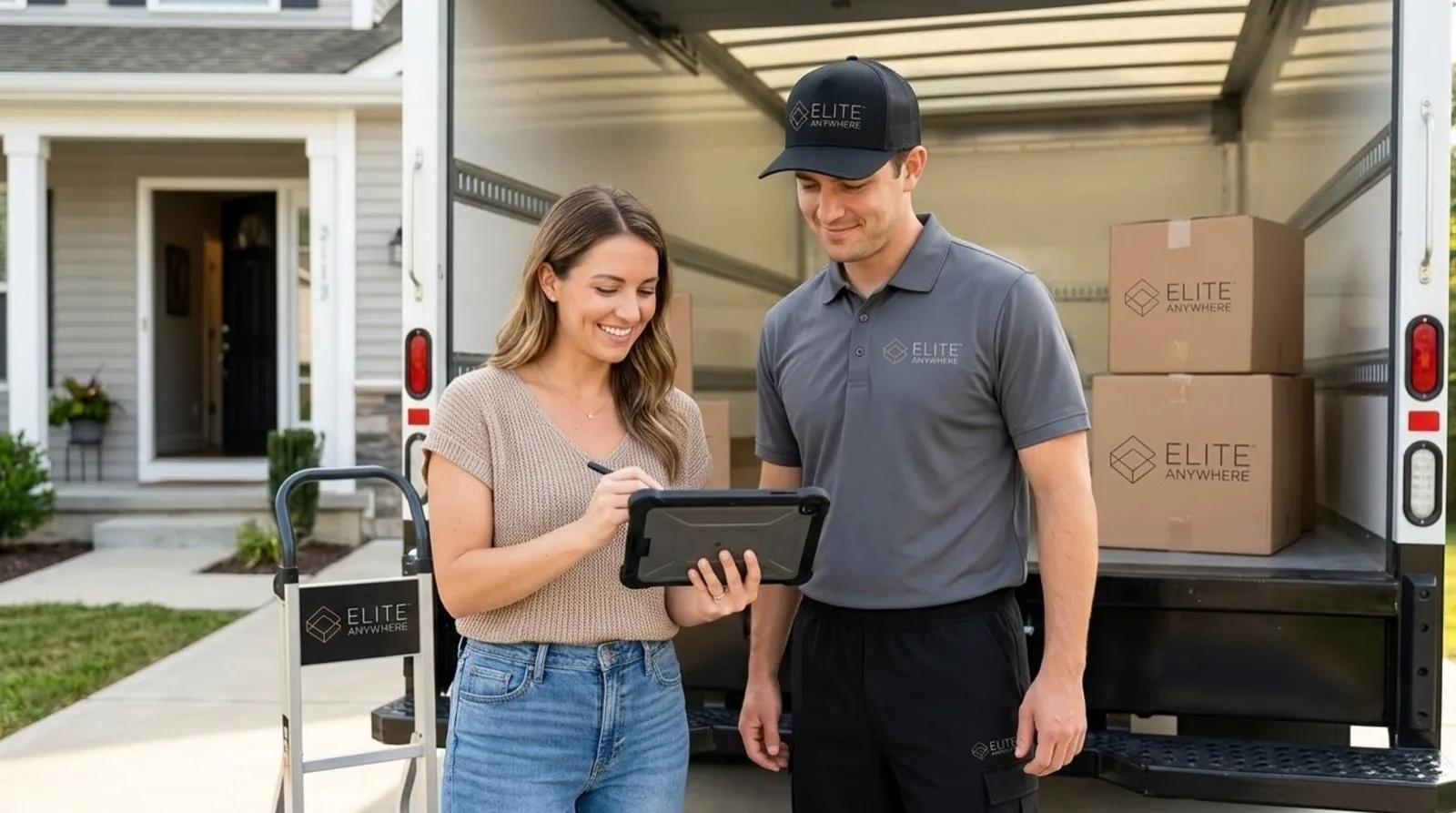 Elite Anywhere white glove crew installing furniture — White Glove Delivery in Boston