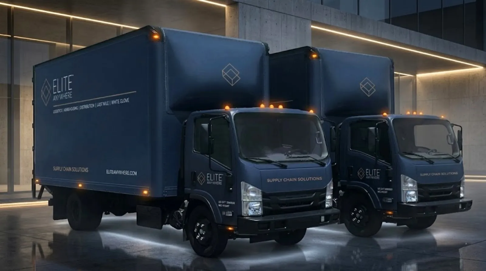 Elite Anywhere delivery truck and crew — White Glove Delivery Service in Illinois