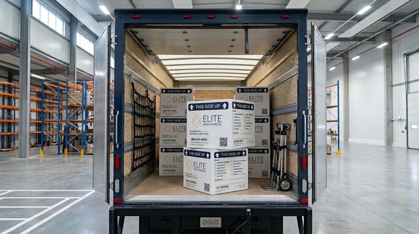 Elite Anywhere white glove crew installing furniture — Receiving Warehouse & Design Receiving Services