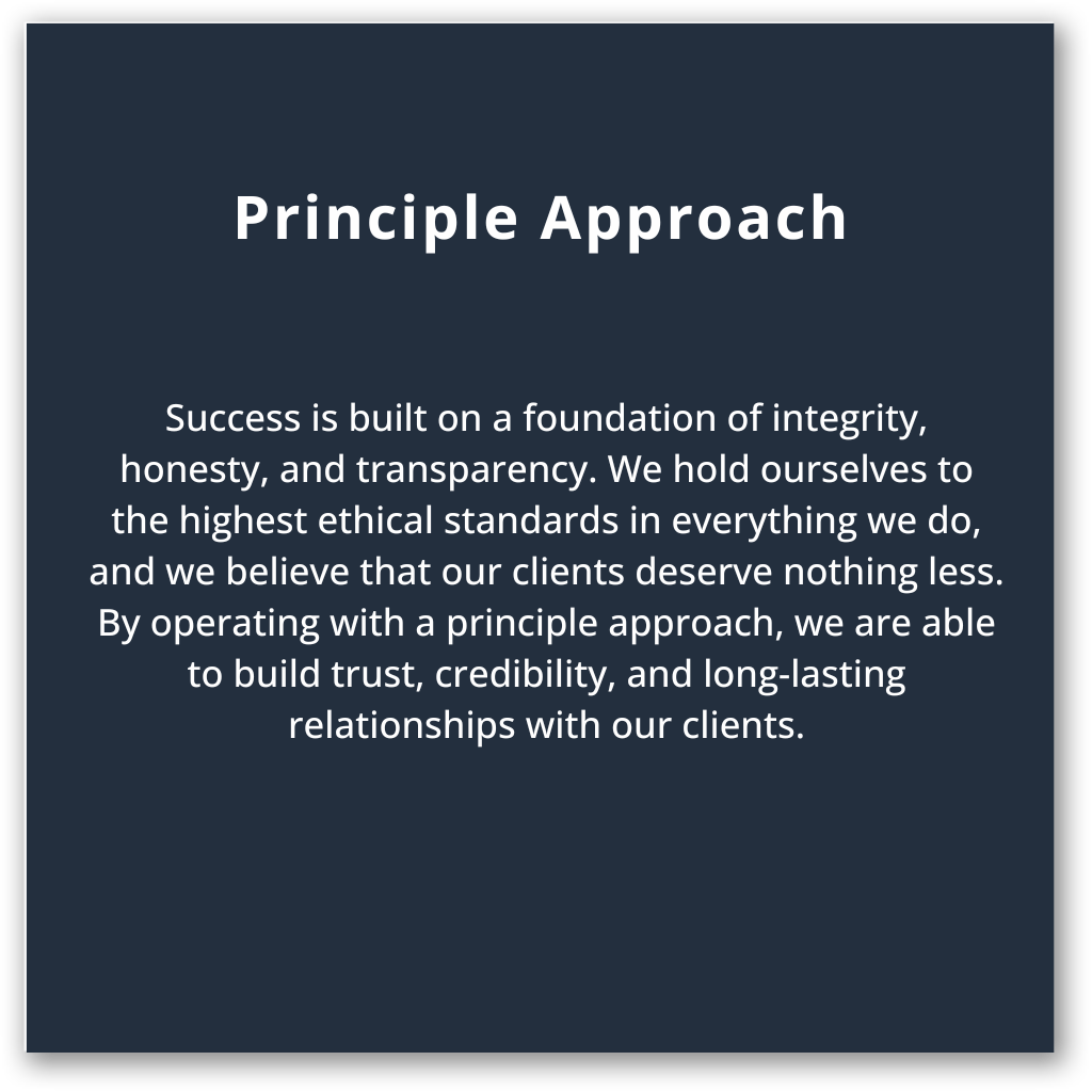 Principle Approach