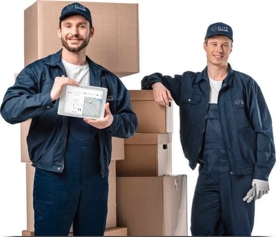 elite-anywhere-white-glove-moving-movers-with-boxes-and-tablet