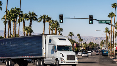 palm springs truck long distance